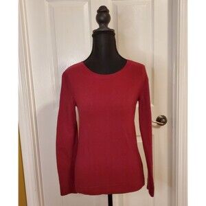 J.Crew Teddie Soft Red Crewneck Sweater Cotton Wool Staple XS